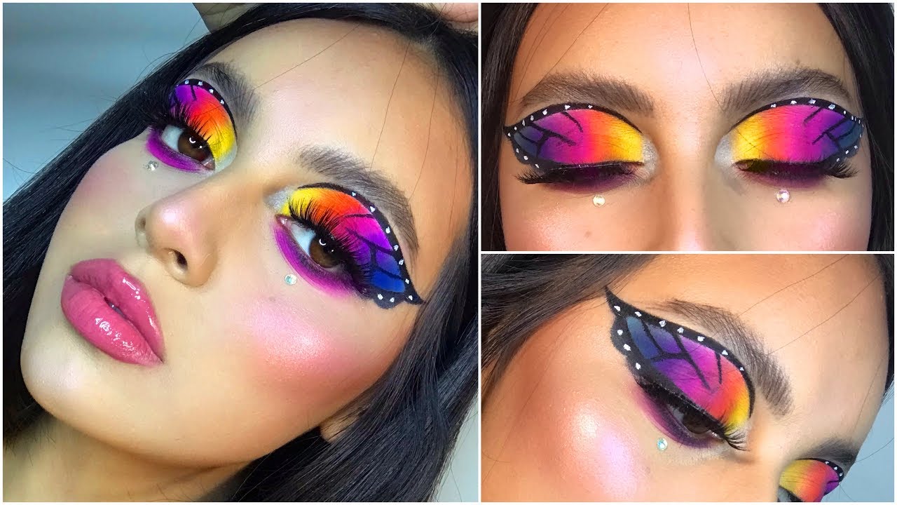 MAQUILLAJE MARIPOSA ARCOIRIS 🦋