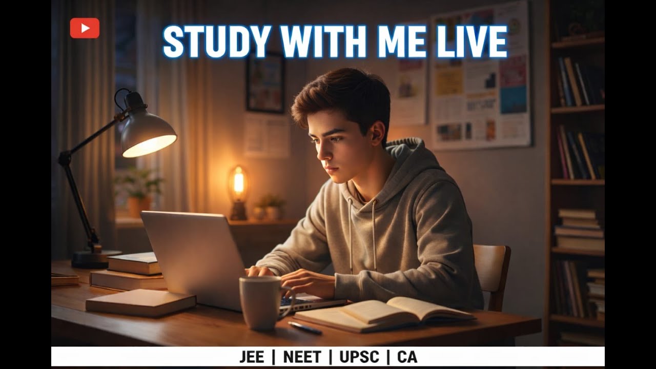 . 12 HOUR📚 Study live with me 📝. JEE👷🏻l NEET🧑🏻‍⚕️l UPSC🧑🏻‍✈️l CA🧑🏻‍🎓l