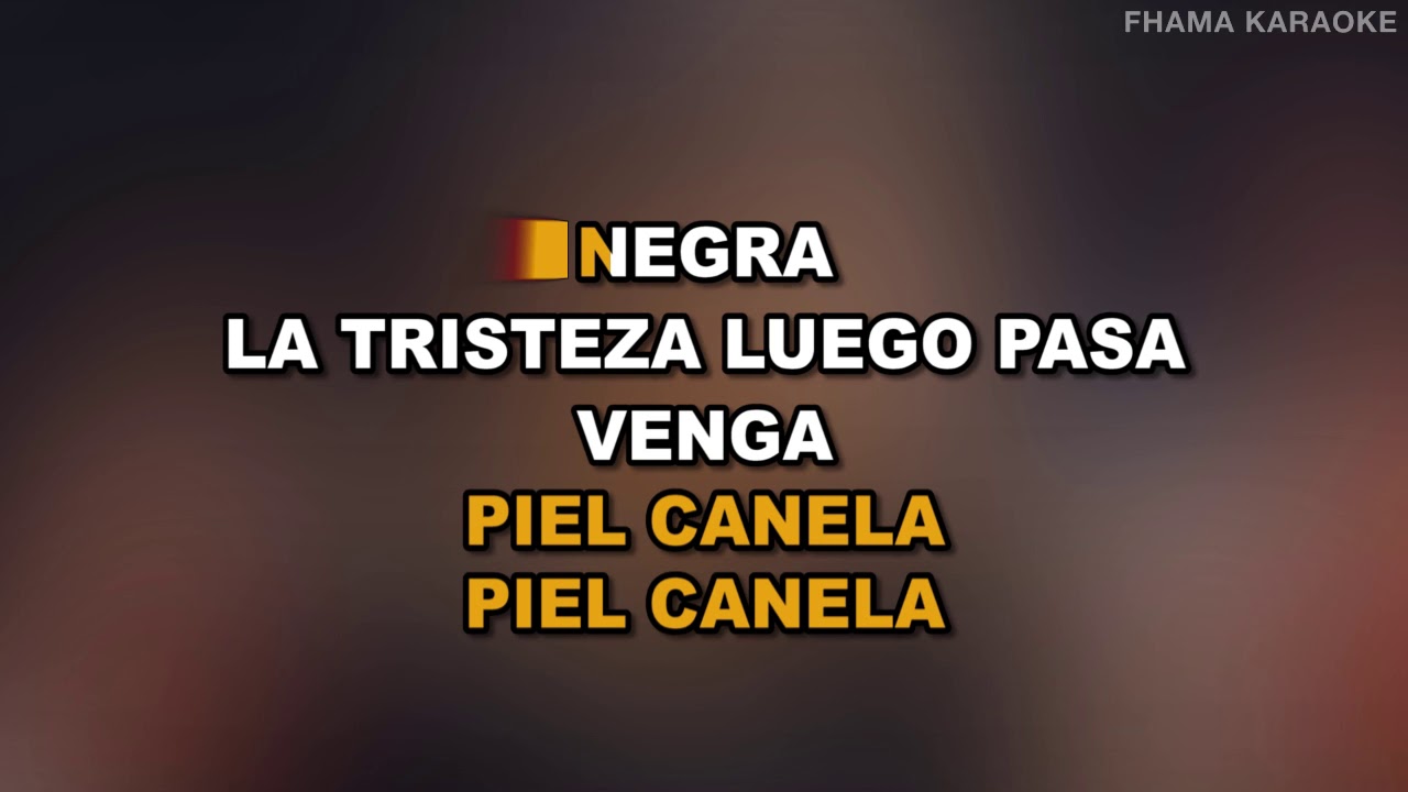 Roberto Carlos - Negra | FHAMA KARAOKE