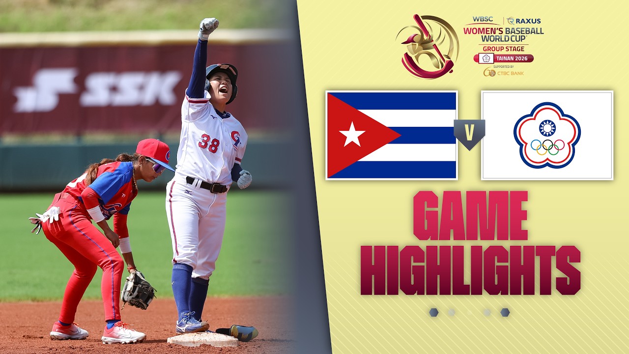 HIGHLIGHTS | Cuba vs Chinese Taipei | WBSC Women's Baseball World Cup - Group Stage