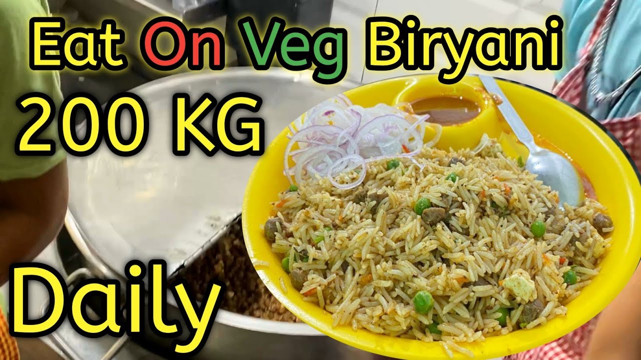 Prayagraj ke Eat On Biryani Making 200 KG Mega Factory | Indian Street Food