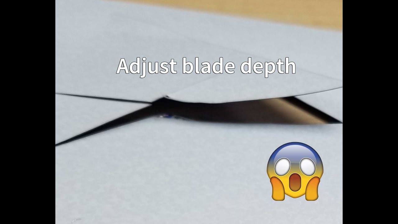 Plotter Blade Adjustment | Recommended blade depth | Vinyl Plotting