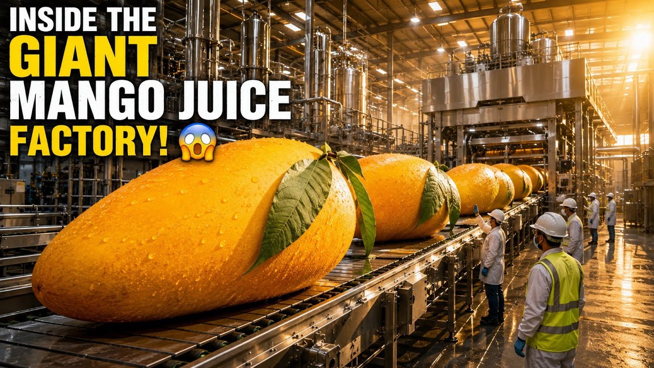 How Mango Juice Is Made in a Modern Factory | Food Processing Documentary