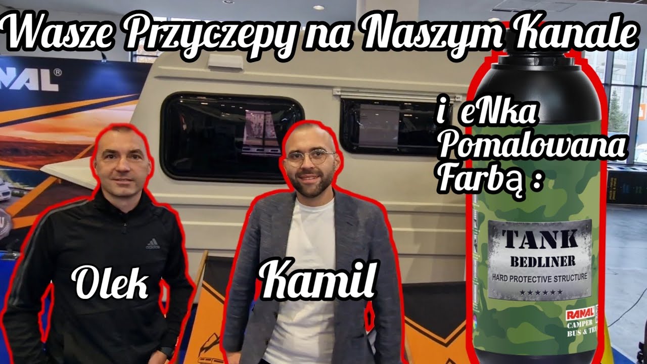 Kamil, Olek i eNka pomalowana Tankiem !!! Jak wygląda Taka Farba ? Wasze Przyczepy na Naszym Kanale