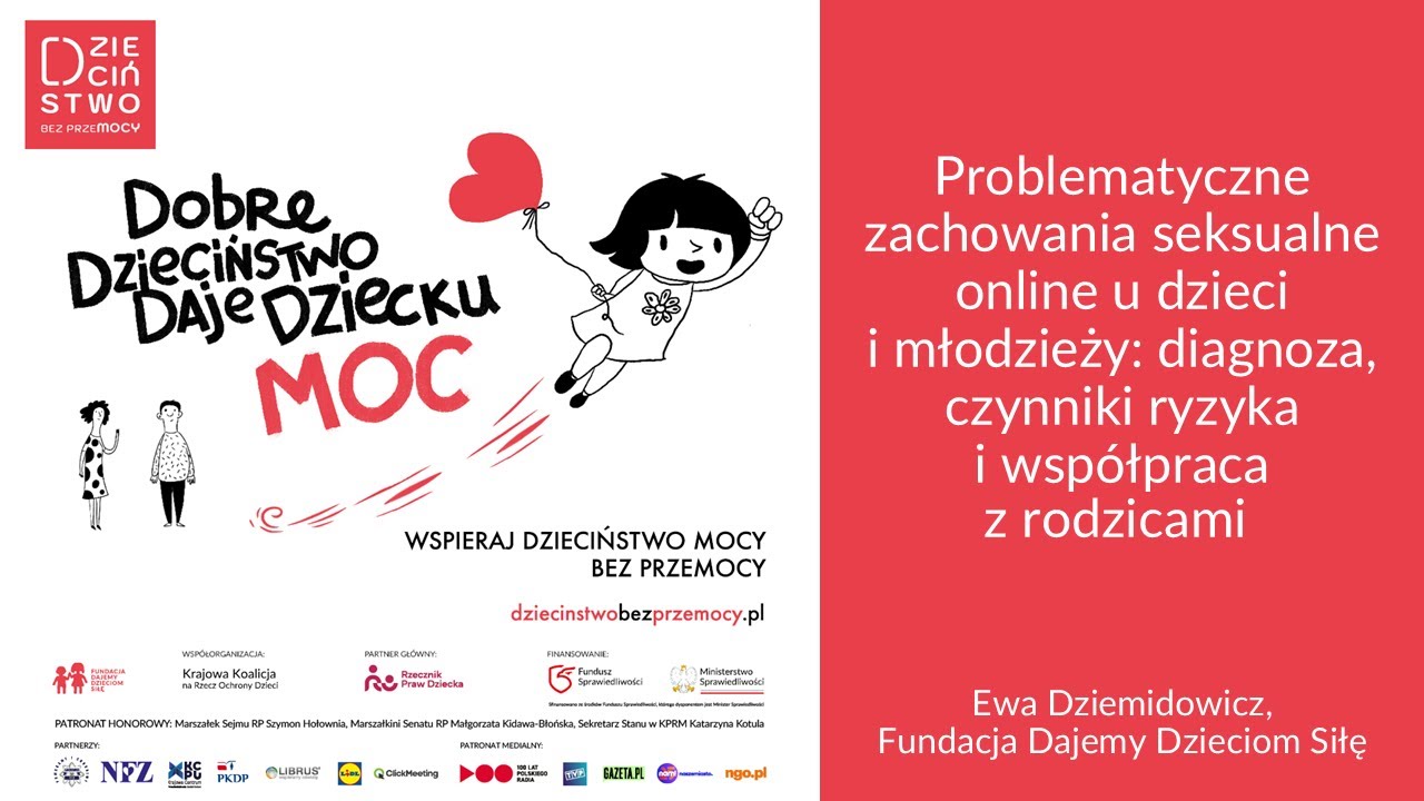 Problematyczne zachowania seksualne online u dzieci i młodzieży (Ewa Dziemidowicz, FDDS)