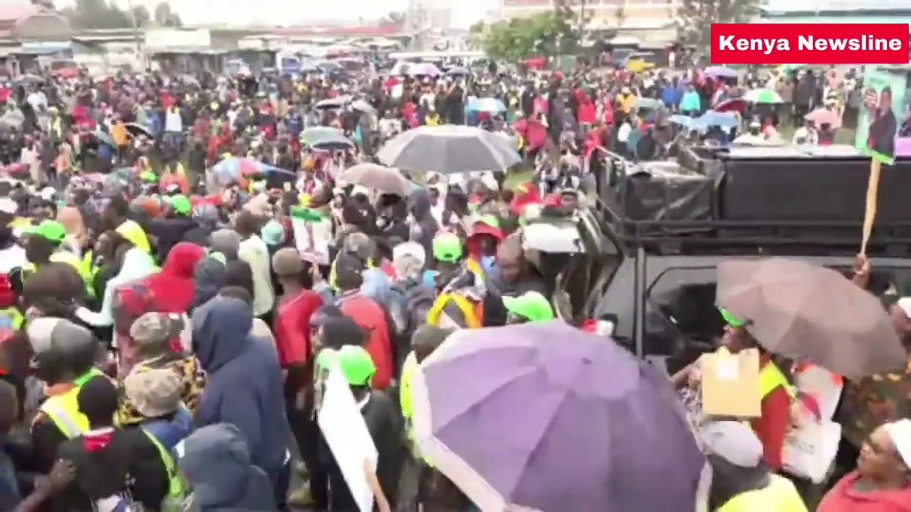 Gachagua, Matiangi, Kalonzo, Karua blocked at free area while accessing Nakuru town for a Mega rally