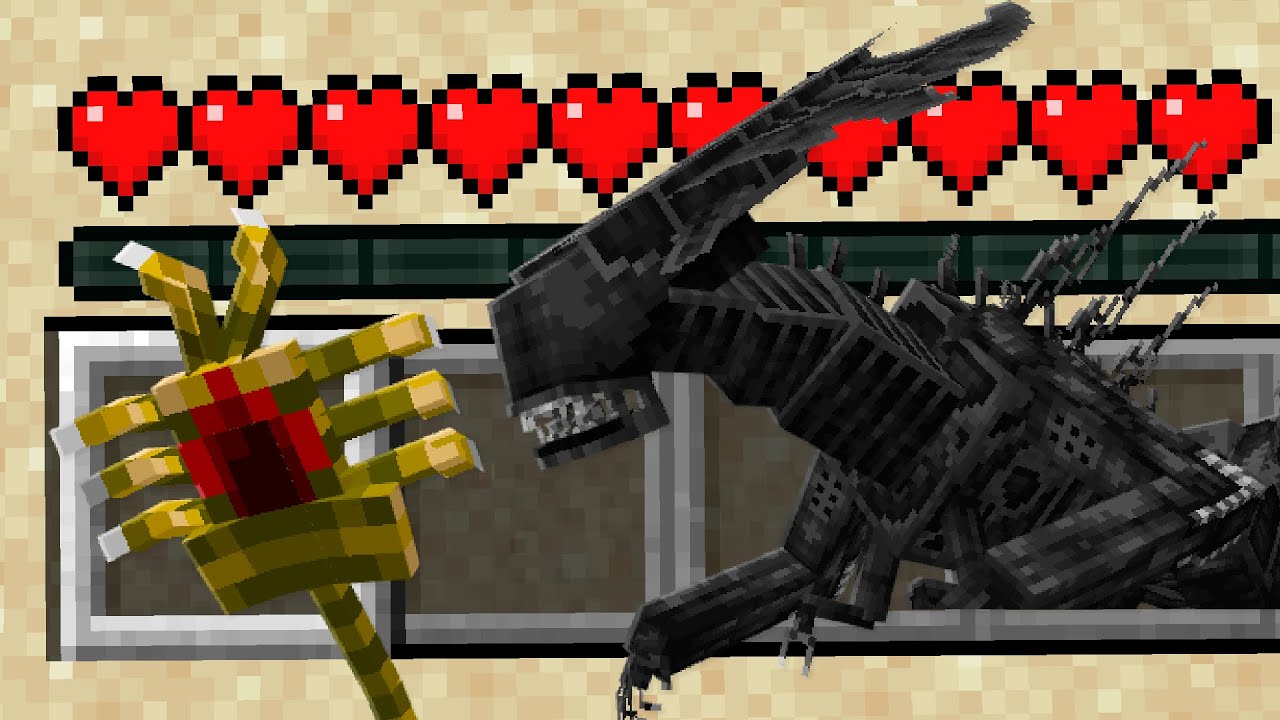 TODOS OS NOVOS ALIENS FACEHUGGER ADICIONADOS NO MINECRAFT