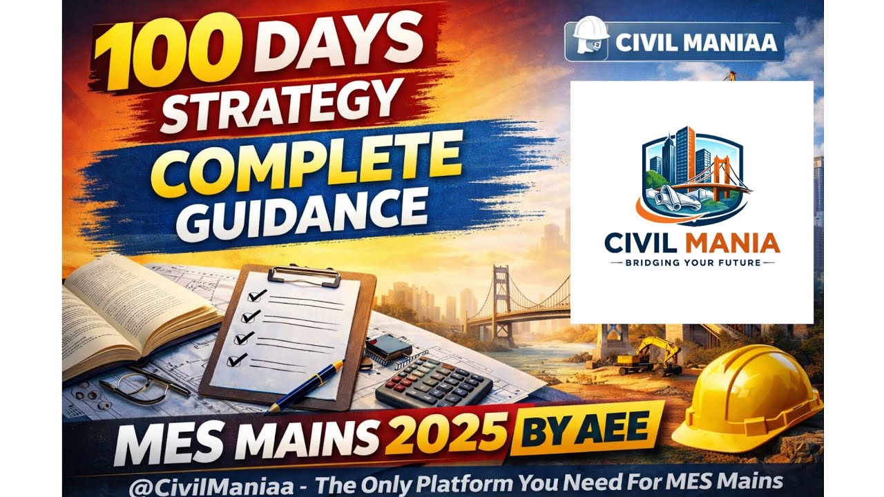MES Civil Mains 100 Days Strategy By AEE | Guidance Session MPSC Civil MES 2025