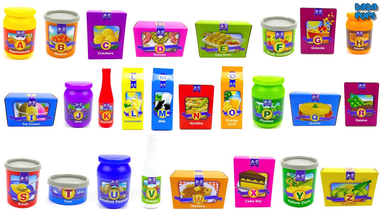 Learn the ABC  Letters from A to Z|ABC Song|PlayDoh Colors|Name Food for each Letter of the Alphabet