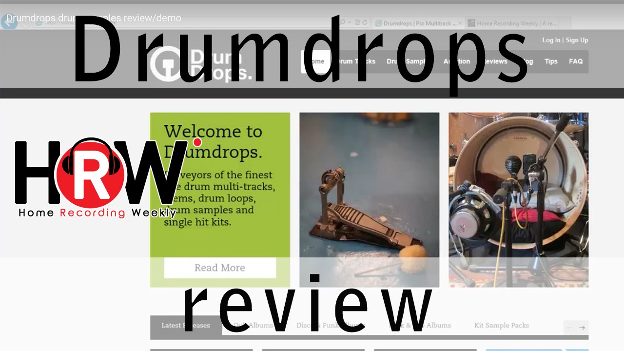 Drumdrops drum samples review/demo