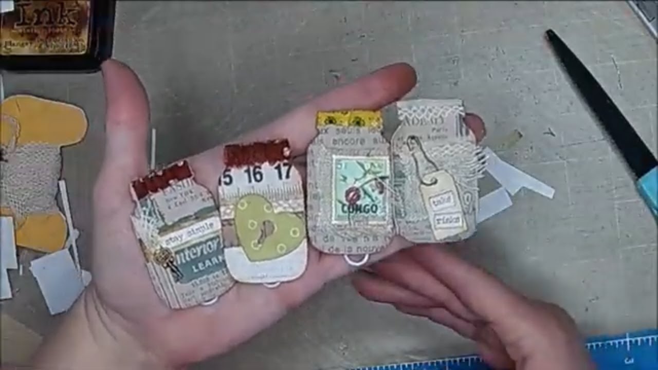 Tutorial: Paperclip Embellishments Part 5 (Mason Jar Folder Paperclips)