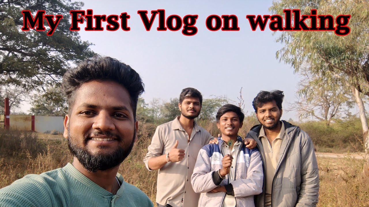 First Vlog on walking (Exercise). #santoshmanthale #vlog #viral #funny #exercise #comedy #youtuber 