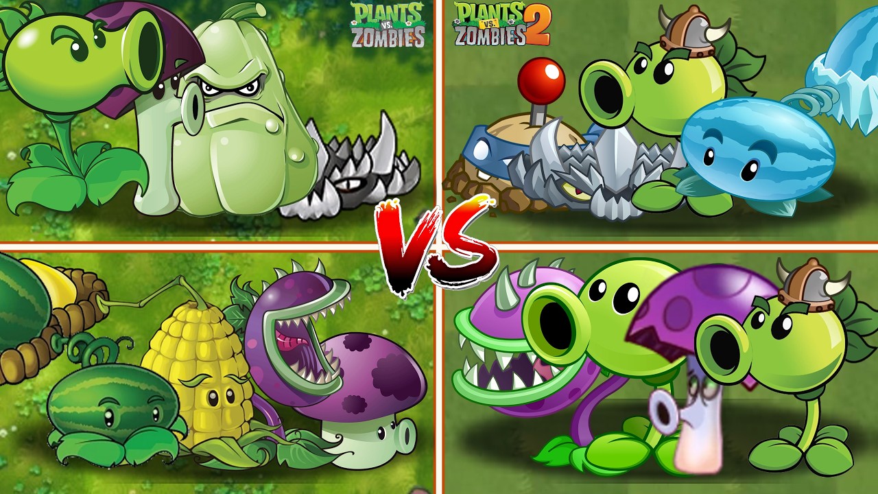 PVZ FUSION против PVZ 2 - Команда растений против команды зомби - стр. 48 - Кто победит? #геймпле...