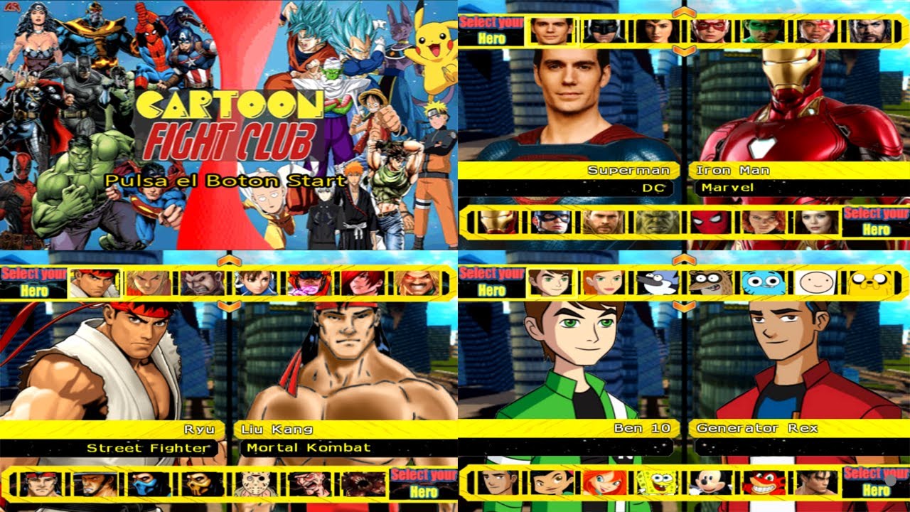 Cartoon Fight Club Budokai Tenkaichi 3 (Melhor Iso Crossover)
