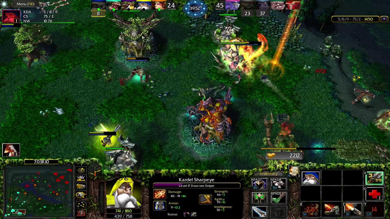 Dota 1 Sniper   Game Play