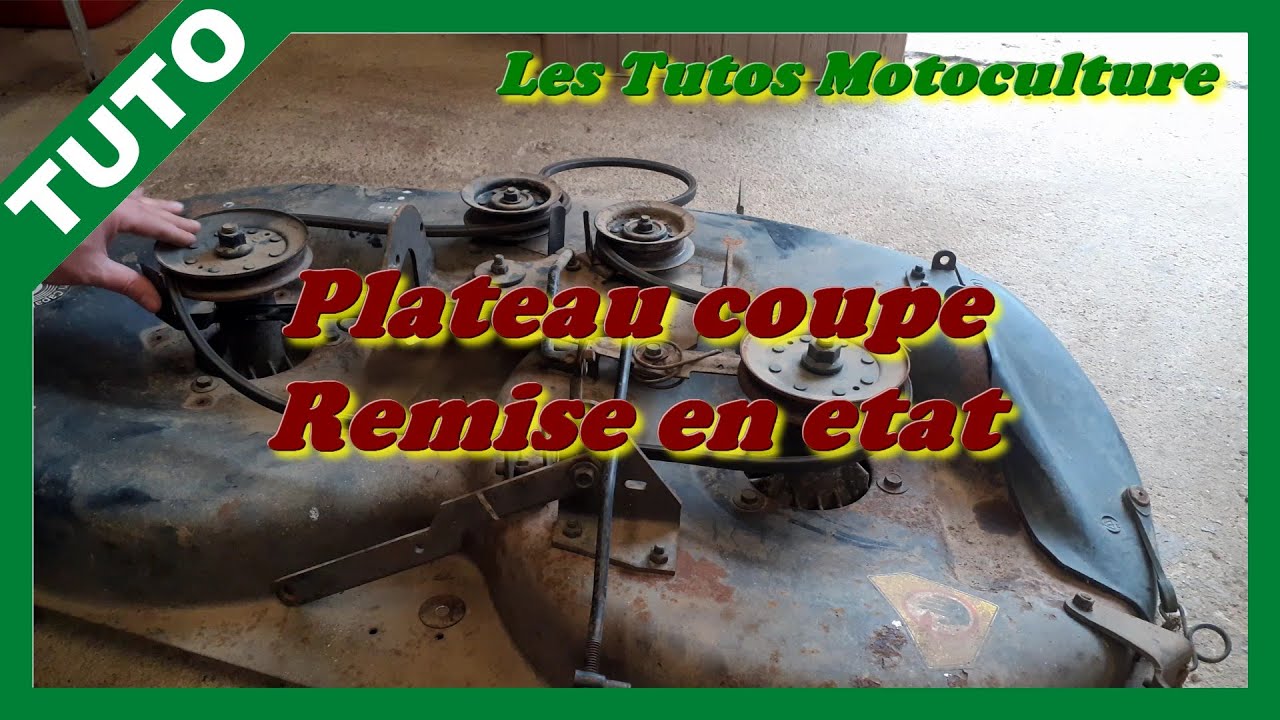 Restauration tracteur EP5 : Remise en état plateau de coupe
