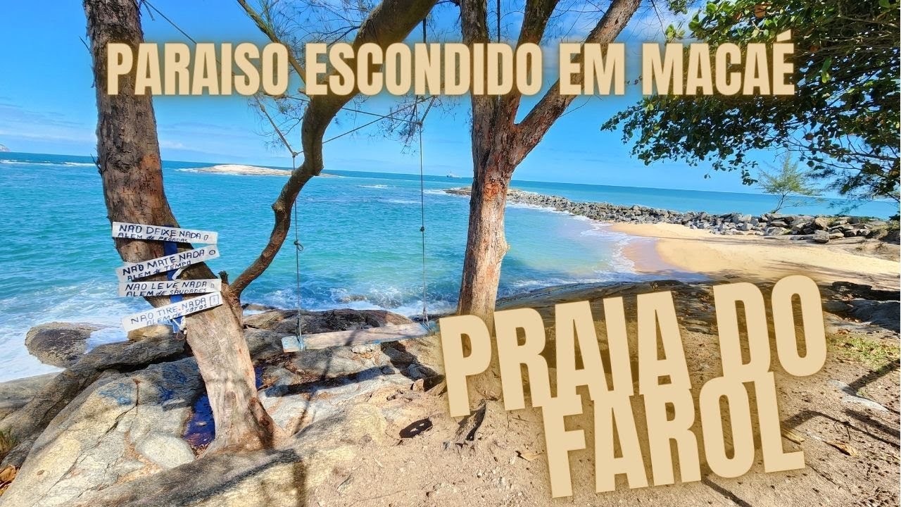 MACAÉ 🌞[INCRÍVEL]  - PARAISO ESCONDIDO - Praia do Farol  - Uma das melhores praias do Rio de Janeiro