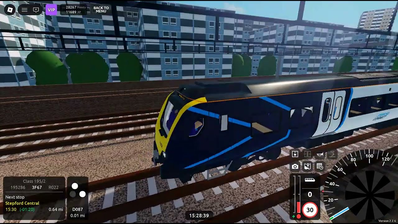 Roblox SCR 2.2.6 Driving A Stepford Connect Class 195 From Beechley Sidings To Whitefield