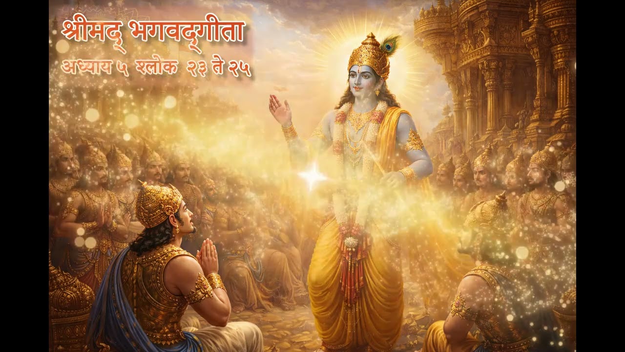 भगवद्गीता अध्याय ५  श्लोक २३ ते २५ | काम-क्रोधावर विजय 