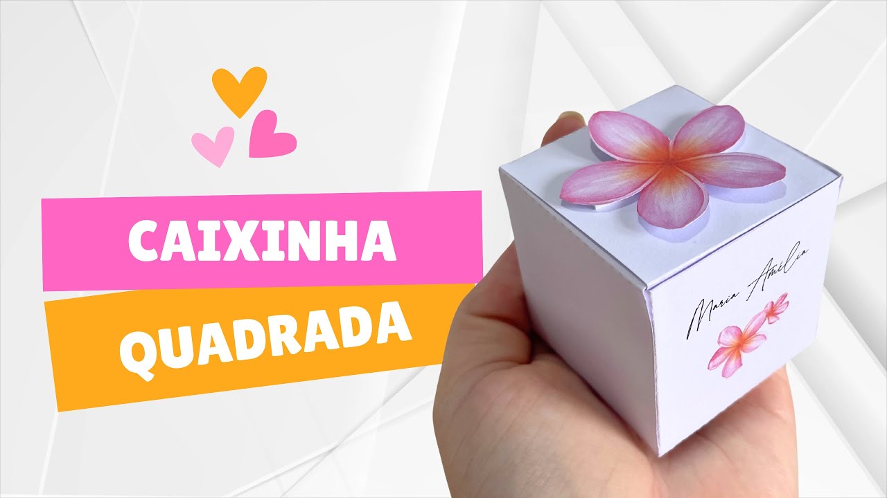 Ideia de lembrancinha chá de bebê na praia 🌸 Caixinha Quadrada