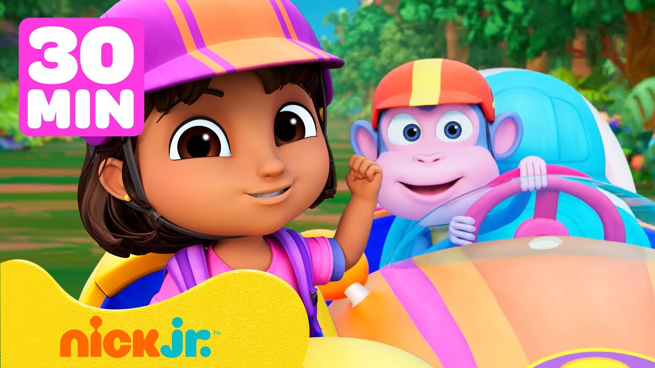 Dora | Sportowe zabawy i gry z Dorą na obozie letnim! ☀️ 30 minut | Nick Jr. Polska