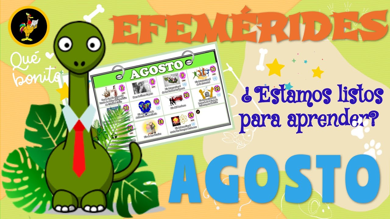 EFEMÉRIDES AGOSTO