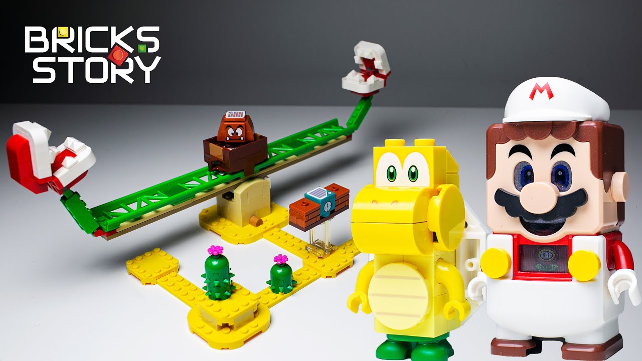 Lego review. Lego Super Mario 71365 Piranha Plant Power Slide Expansion Set speed build