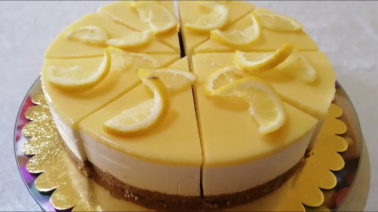 شيز كايك الليمون🍋🍋 المنعش 😋cheesecake au citron