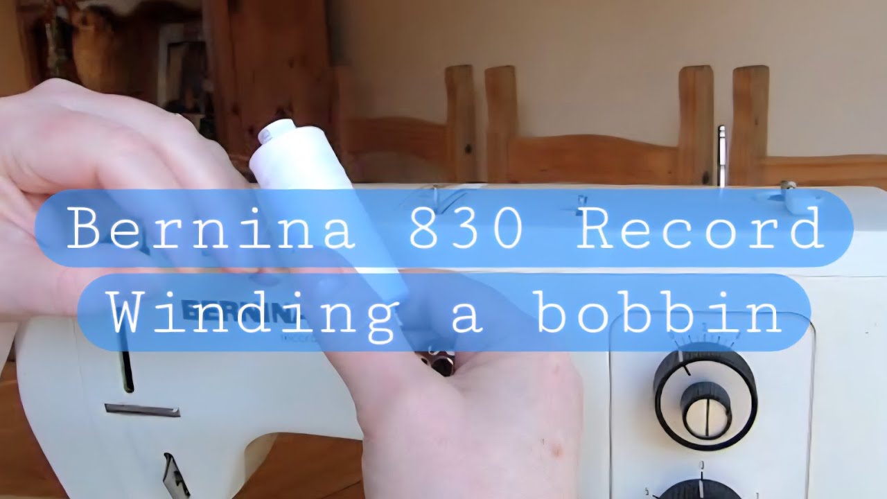 Sewing for Beginners - Wind a bobbin on a Bernina Record 830