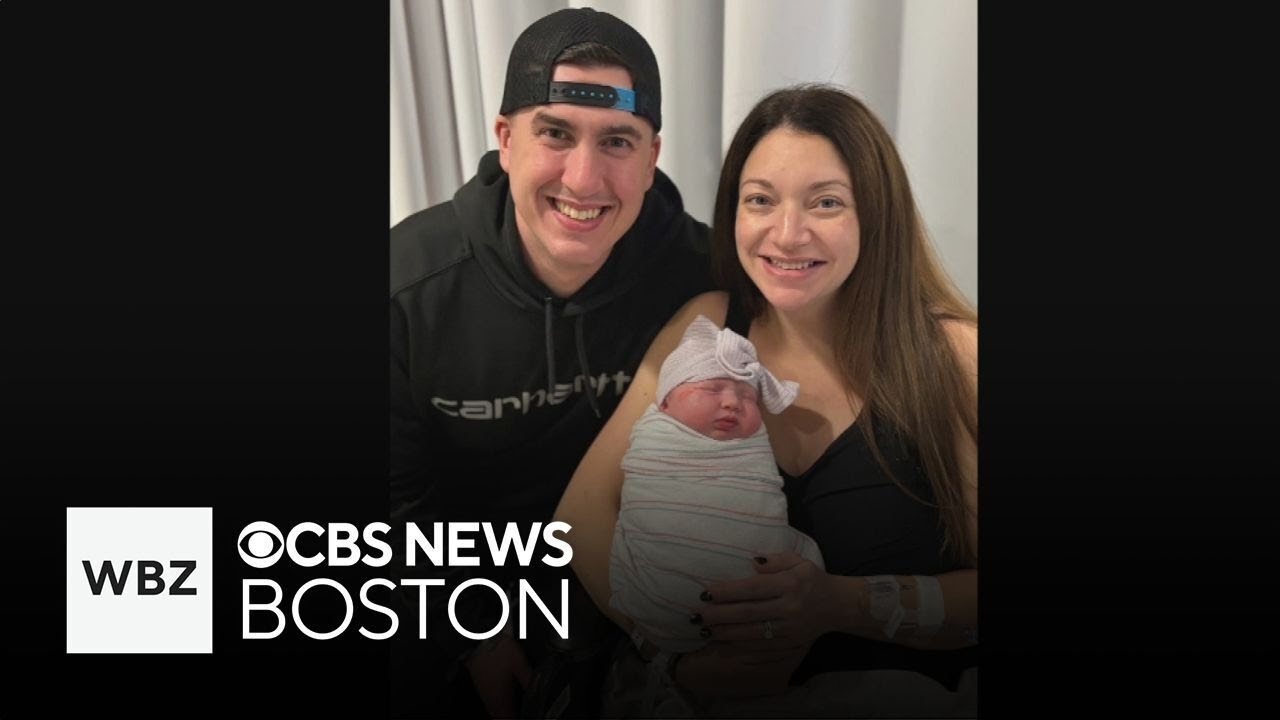 Parents thrilled after having the first Boston baby of 2025 at Mass General Hospital