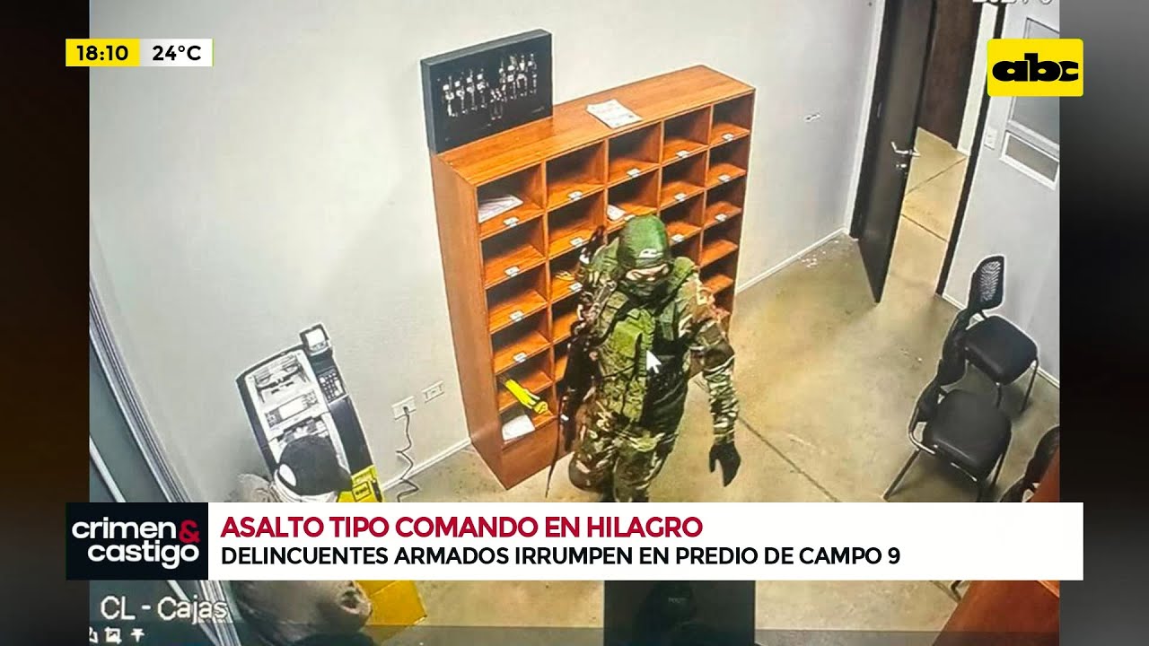 Asalto tipo comando de un cajero ubicado dentro de un harinero en J. Eulogio Estigarribia
