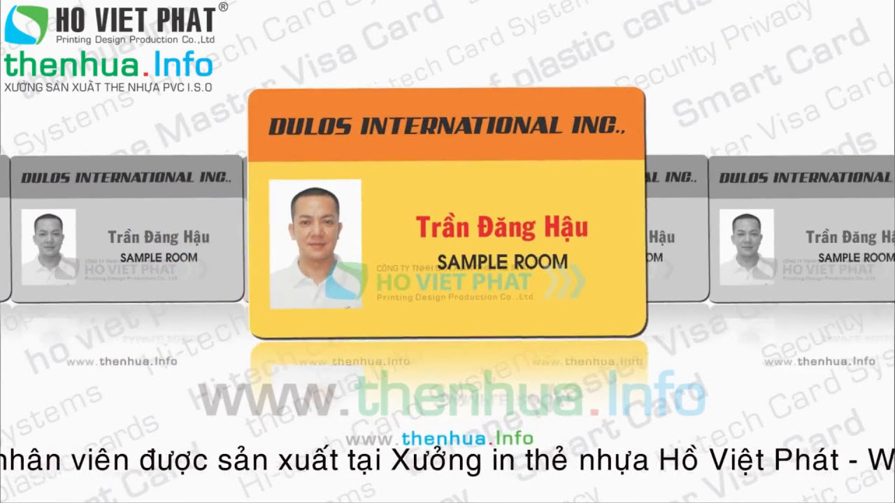 Mẫu Thẻ Nhân Viên Đẹp | Xưởng In Thẻ Nhân Viên Hồ Việt Phát