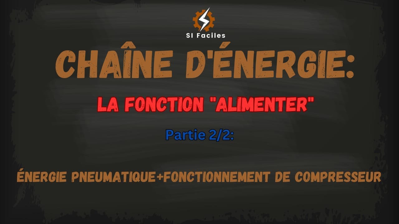 Chaîne d'énergie La fonction «Alimenter» partie 2/2 TCT 2SMB...