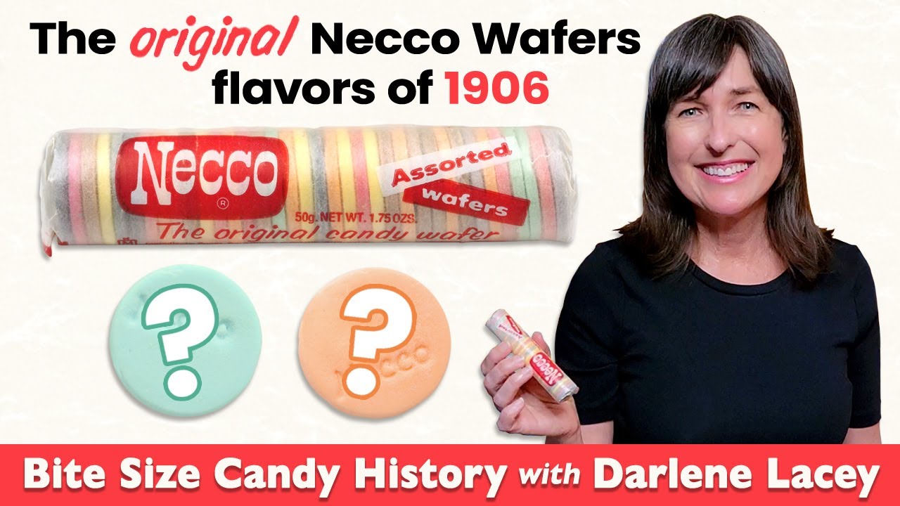 Bite Size Candy History - The Original Necco Wafers Flavors of 1906
