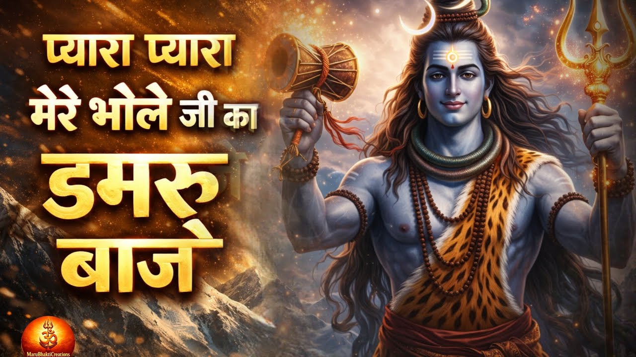 प्यारा प्यारा मेरे भोले जी का डमरू बाजे | Shiv Bhajan | Mahadev Damru Bhajan | Om Namah Shivay 🔱