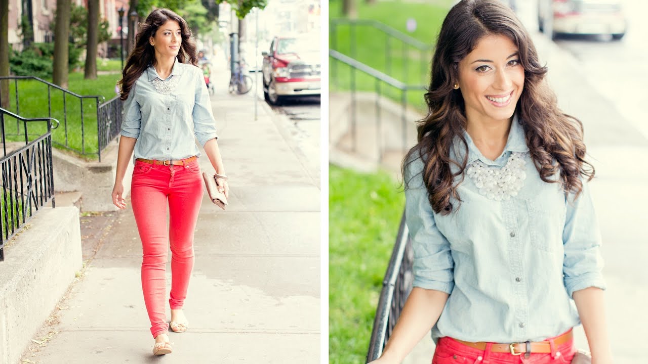 Red Jeans OOTD