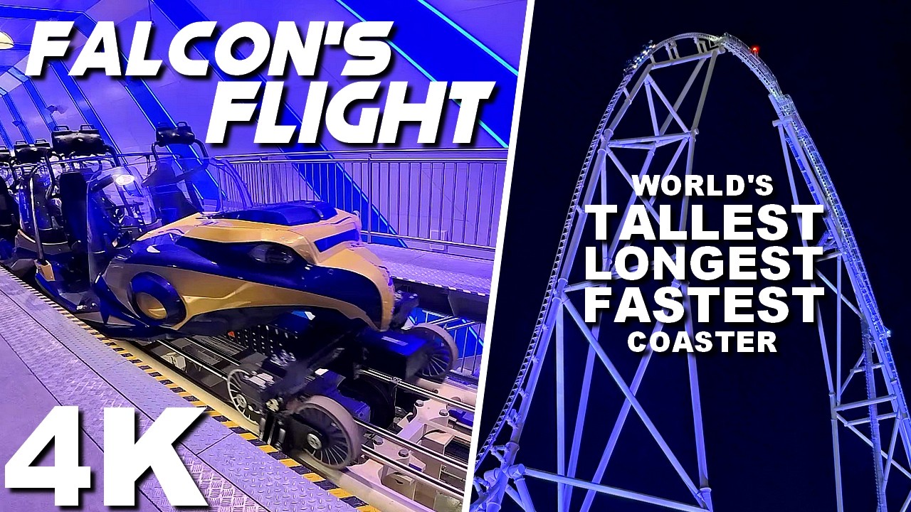 Falcon's Flight [On-Ride with Queue 4K POV] - Six Flags Qiddiya City
