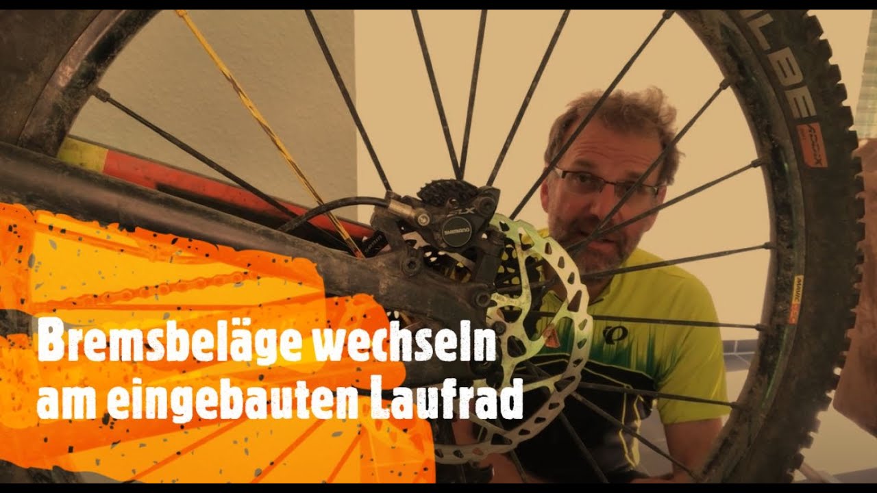 Bremsbelaege wechseln blitzschnell ohne Ausbau Laufrad am Fahrrad Mountainbike