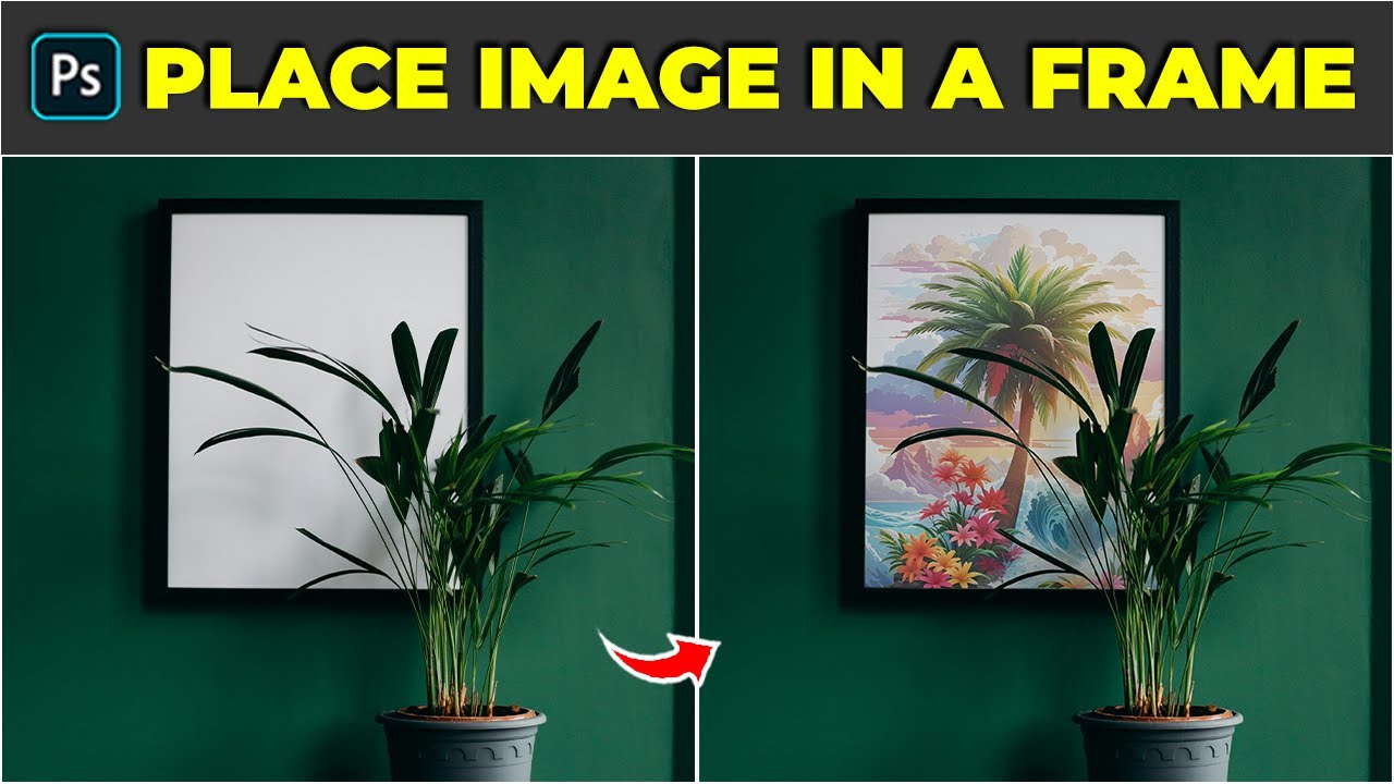 How to Put a Photo in a Frame - Photoshop Tutorial