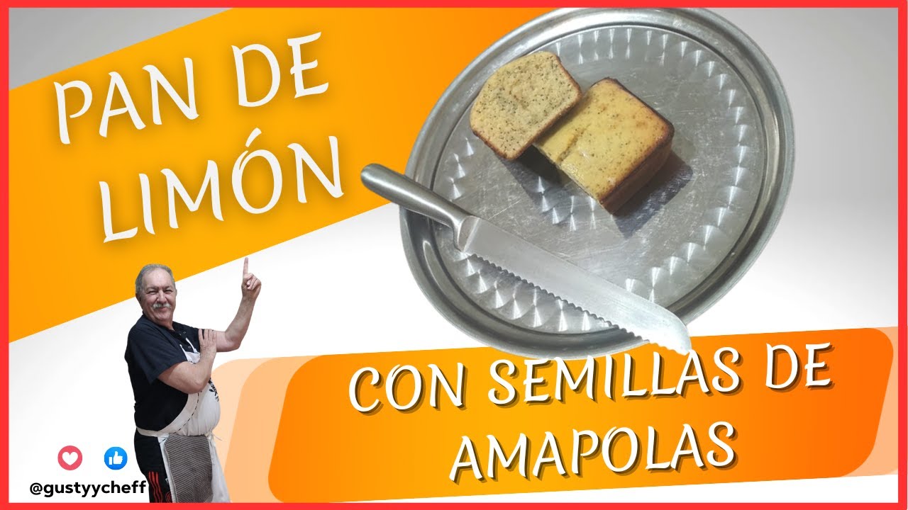 💥PAN DE LIMON🍞 de PELICULA con SEMILLAS de AMAPOLA👨‍🍳