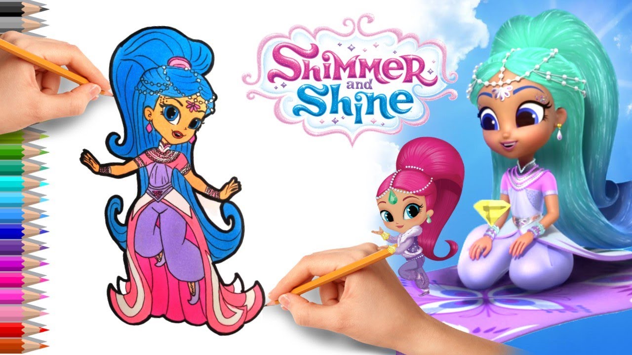 How to draw Princess Samira from Shimmer and Shine #art #howtodraw