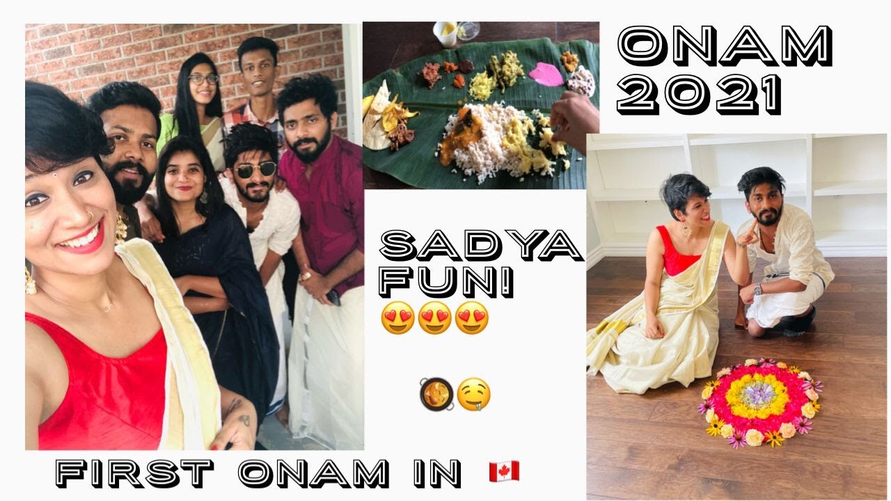 FIRST ONAM IN CANADA! We made Pookkalam in a fun way ! Kerala to Canada Vlog - Onam 2021