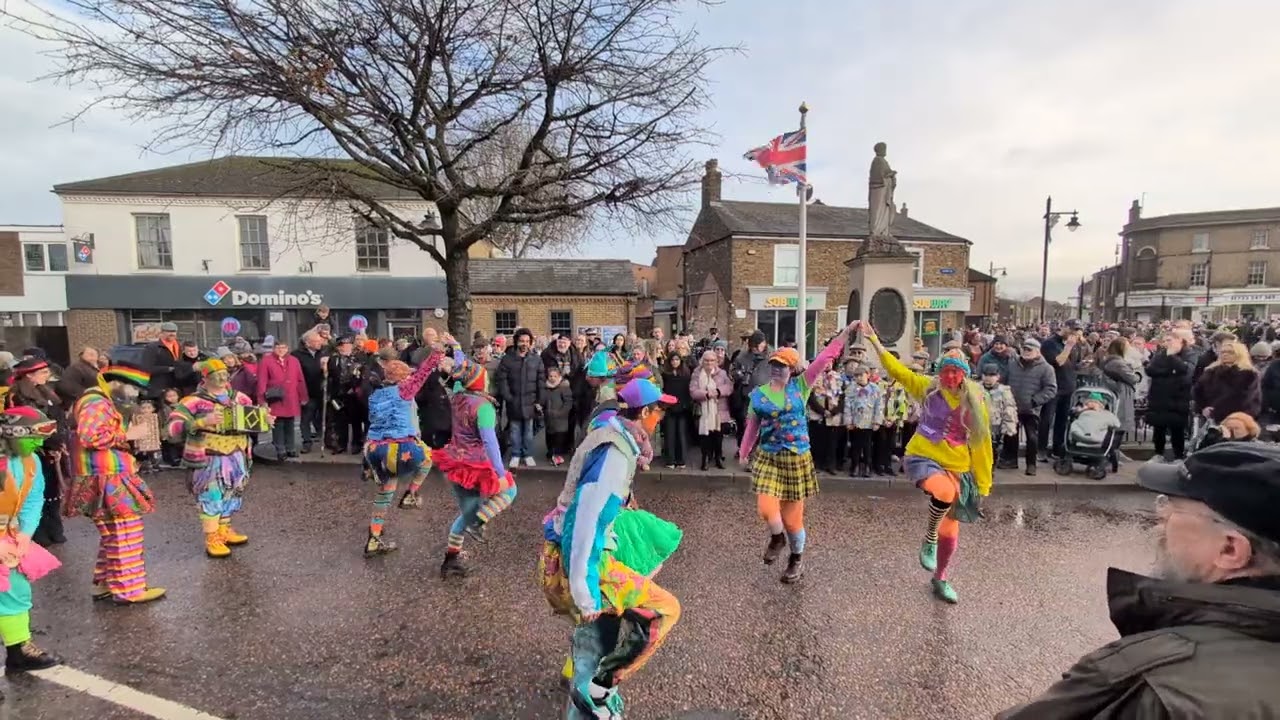Gog Magog Molly dance Green Fingers at Whittlesea Straw Bear 2026