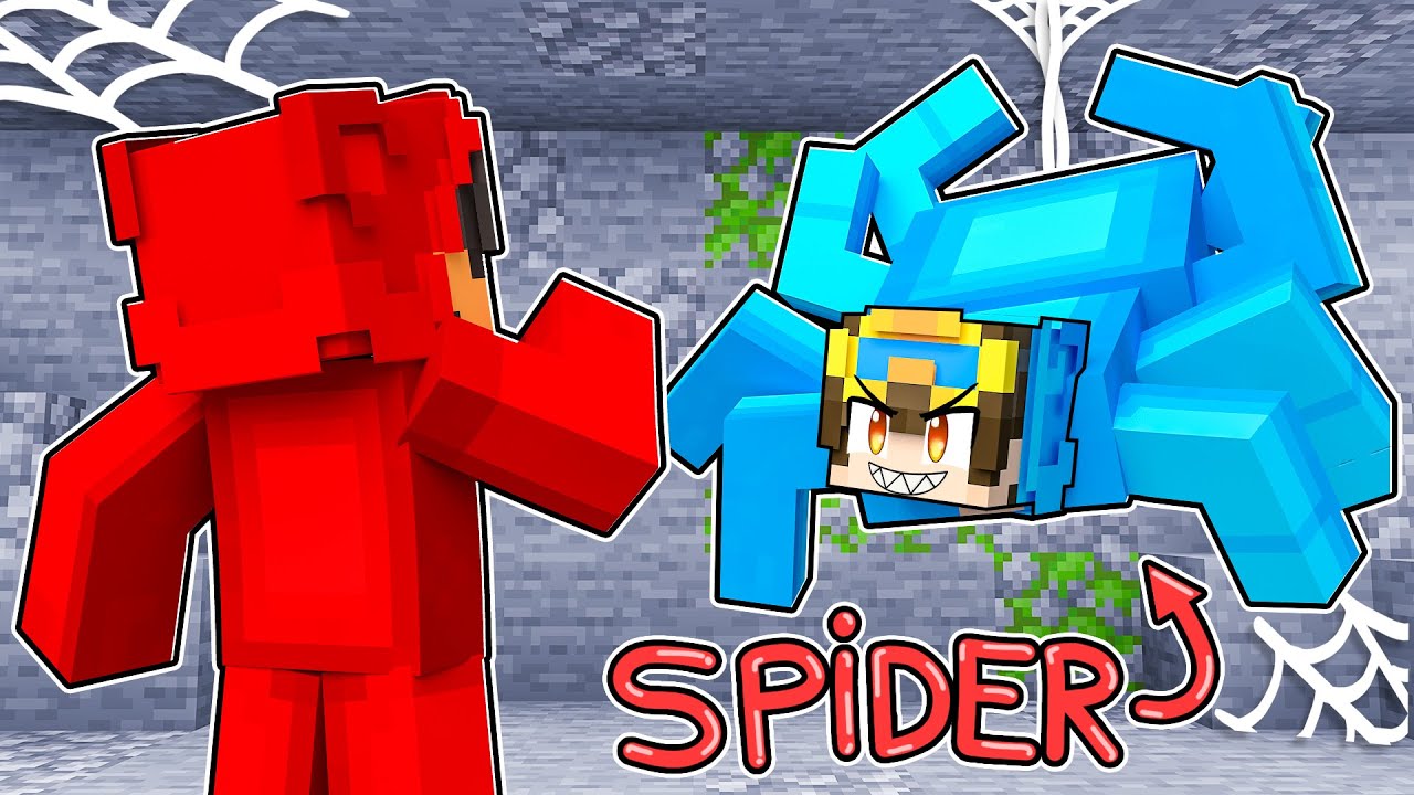 BITTEN by a MEAN SPIDER In Minecraft!