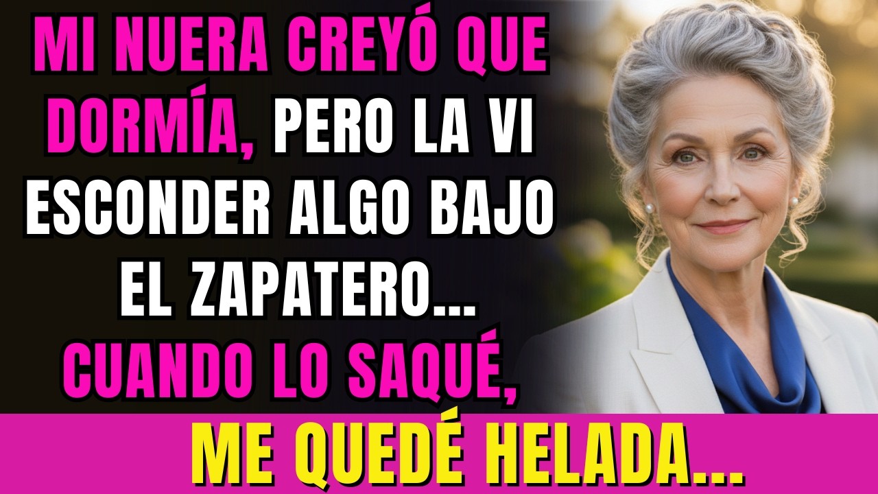 Mi nuera creyó que dormía, pero la vi esconder algo bajo el zapatero… cuando lo saqué, temblé