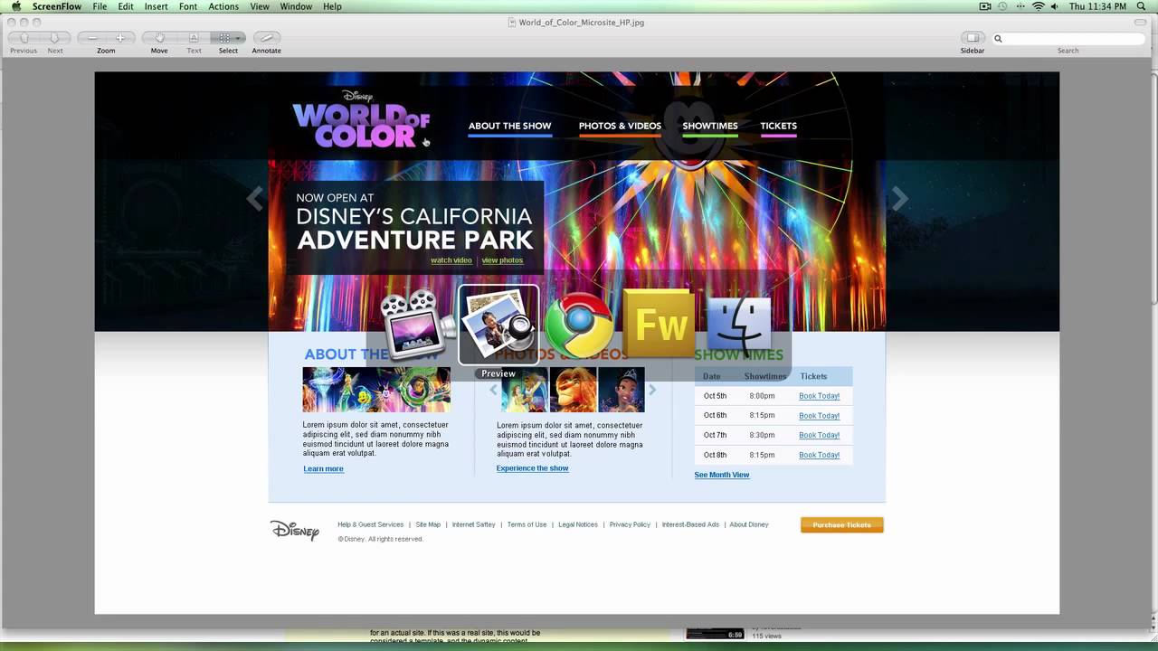 Web Design Mock-Up Walk-Through
