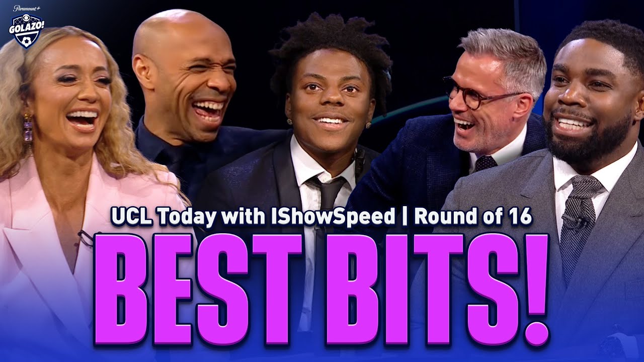 IShowSpeed FLIPS off the studio desk | UCL Today HIGHLIGHTS with Speed, Thierry, Jamie, Kate & Micah