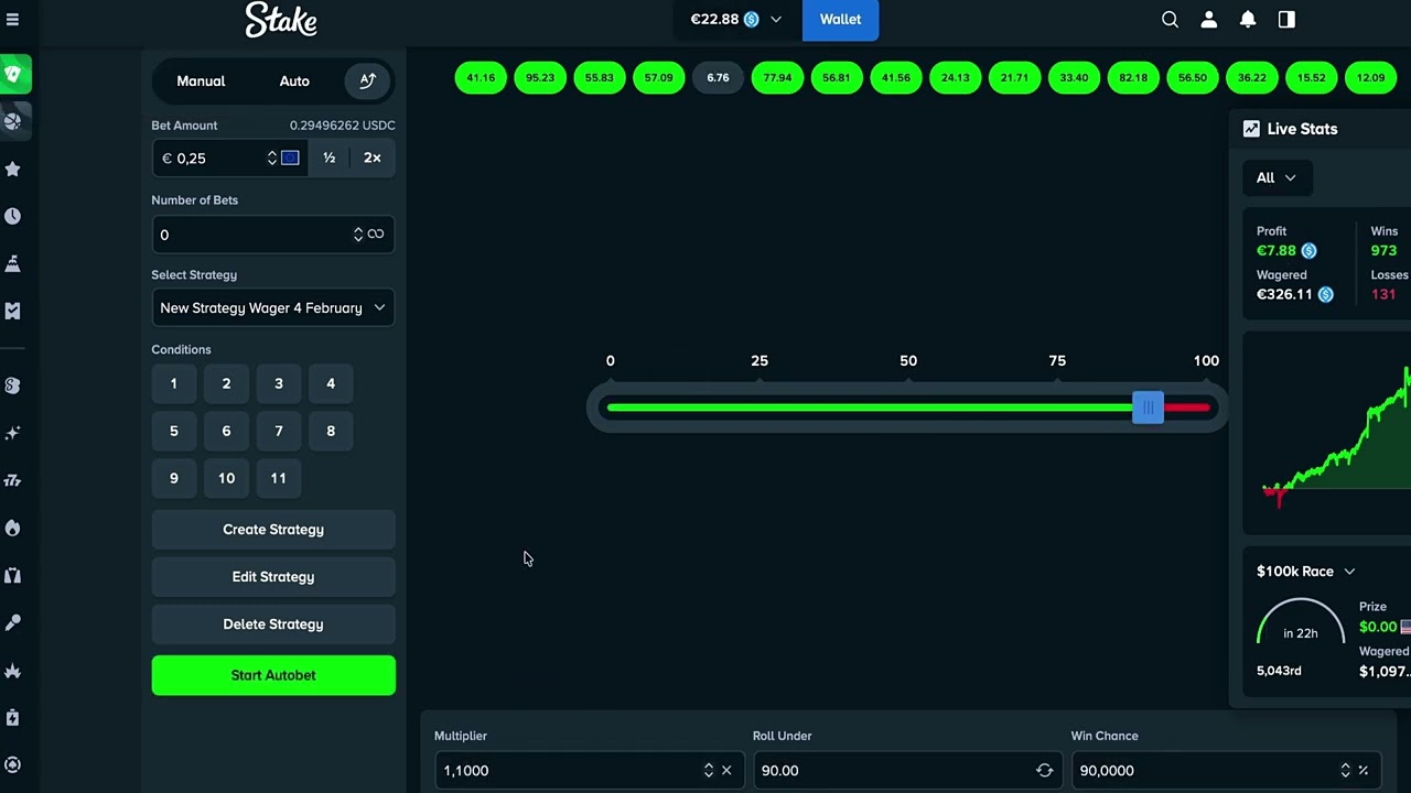 🔥 New Dice Strategy on Stake – €500 Wager, €12 Profit in 2 Minutes with €15 Balance – Feb 4, 2026
