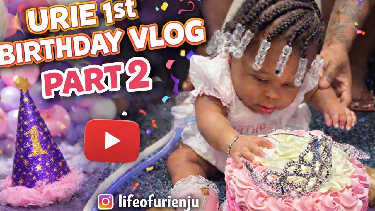 Видеоблог о первом дне рождения Ури, часть 2 🎂💖 (Разбивание торта + милые моменты!)