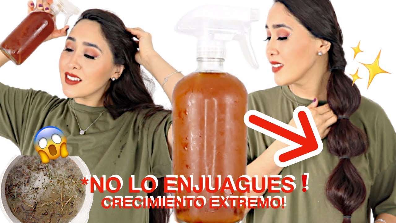 NO LO ENJUAGUES Y TU CABELLO NO DEJARA DE CRECER 😱 DETÉN LA CAÍDA DEL CABELLO Y CALVICIE✨❗️